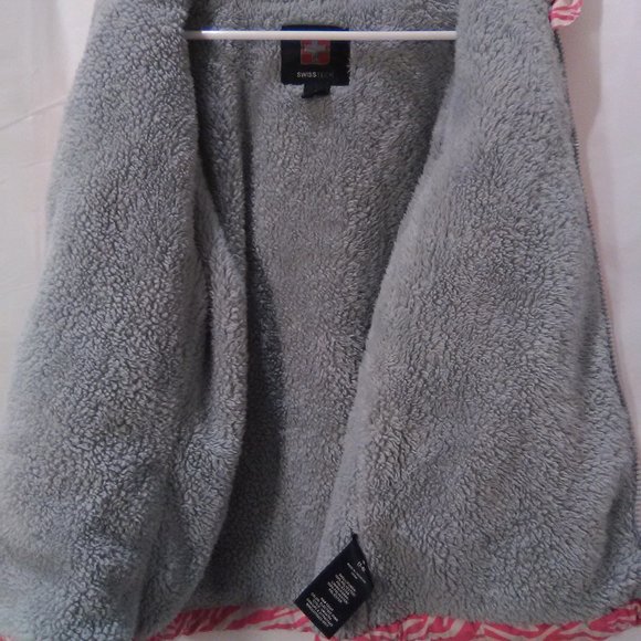 Swiss Tech Girl's  Jacket/Coat Animal Print Color Pink/White Size M 7/8 - Picture 6 of 6